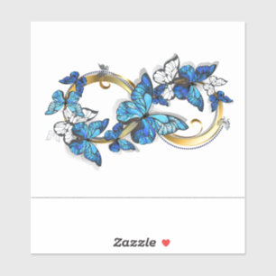 Symbol Infinity of Blue Morpho Butterflies