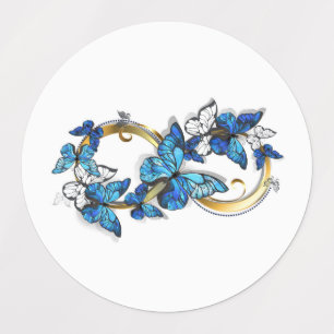 Symbol Infinity of Blue Morpho Butterflies