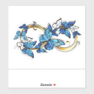 Symbol Infinity of Blue Morpho Butterflies
