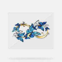 Symbol Infinity of Blue Morpho Butterflies