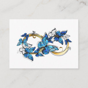 Symbol Infinity of Blue Morpho Butterflies Advice Card