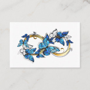 Symbol Infinity of Blue Morpho Butterflies Appointment Card