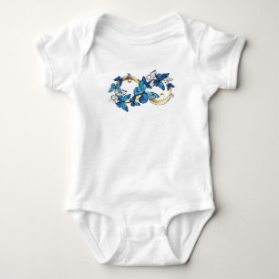 Symbol Infinity of Blue Morpho Butterflies Baby Bodysuit