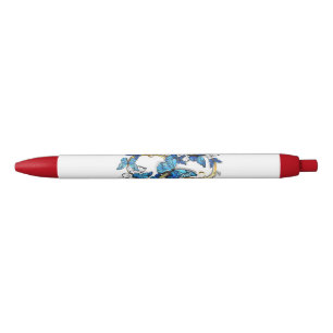 Symbol Infinity of Blue Morpho Butterflies Black Ink Pen
