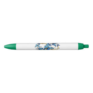 Symbol Infinity of Blue Morpho Butterflies Black Ink Pen