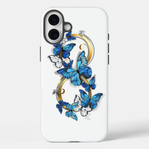 Symbol Infinity of Blue Morpho Butterflies iPhone 16 Plus Case