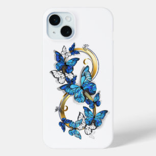 Symbol Infinity of Blue Morpho Butterflies iPhone 15 Mini Case