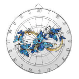 Symbol Infinity of Blue Morpho Butterflies Dartboard