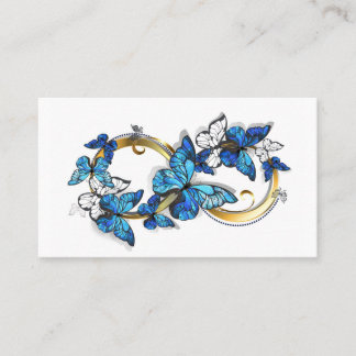 Symbol Infinity of Blue Morpho Butterflies Discount Card