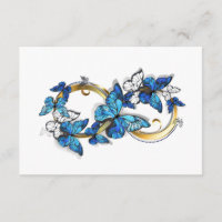 Symbol Infinity of Blue Morpho Butterflies