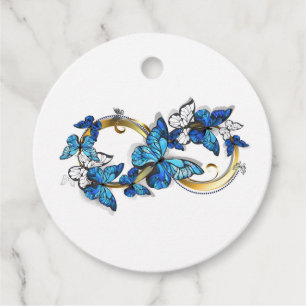 Symbol Infinity of Blue Morpho Butterflies Favour Tags