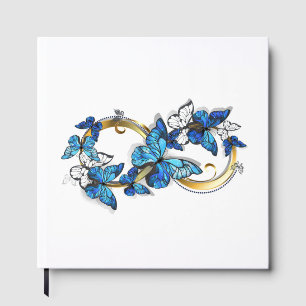 Symbol Infinity of Blue Morpho Butterflies Guest Book