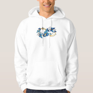 Symbol Infinity of Blue Morpho Butterflies Hoodie