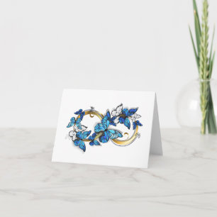 Symbol Infinity of Blue Morpho Butterflies Invitation
