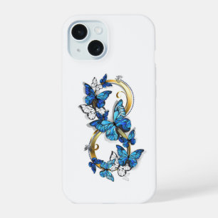 Symbol Infinity of Blue Morpho Butterflies iPhone 15 Case