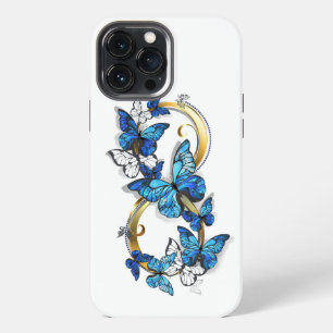 Symbol Infinity of Blue Morpho Butterflies iPhone 13 Pro Max Case