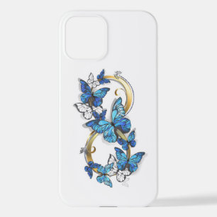 Symbol Infinity of Blue Morpho Butterflies iPhone 12 Case