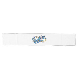 Symbol Infinity of Blue Morpho Butterflies Long Table Runner