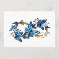 Symbol Infinity of Blue Morpho Butterflies