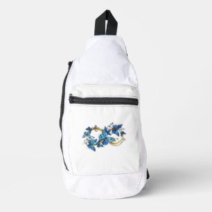 Symbol Infinity of Blue Morpho Butterflies Sling Bag