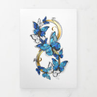 Symbol Infinity of Blue Morpho Butterflies