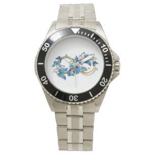Symbol Infinity of Blue Morpho Butterflies Watch