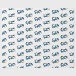 Symbol Infinity of Blue Morpho Butterflies Wrapping Paper