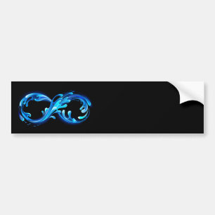 Symbol Infinity of Cold Clear Water Bumper Sticker