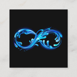 Symbol Infinity of Cold Clear Water Enclosure Card