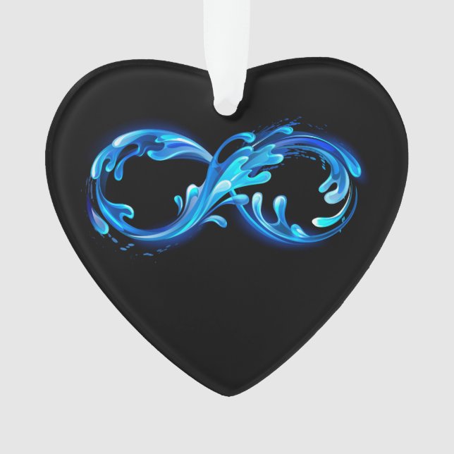 Symbol Infinity of Cold Clear Water Ornament (Front)