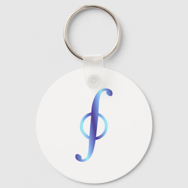Symbol Kurvenintegral path integral Key Ring (Front)