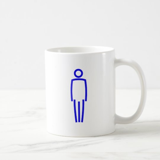Symbol man one paints coffee mug