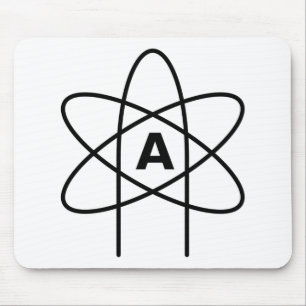 Symbol of Atheism (Atom Emblem) Mouse Mat