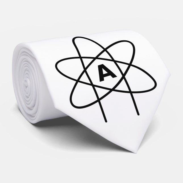 Symbol of Atheism (Atom Emblem) Tie (Rolled)
