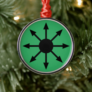 Symbol of Chaos  Metal Tree Decoration