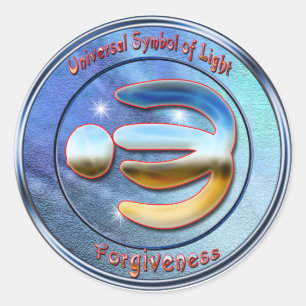 Symbol of forgiveness classic round sticker