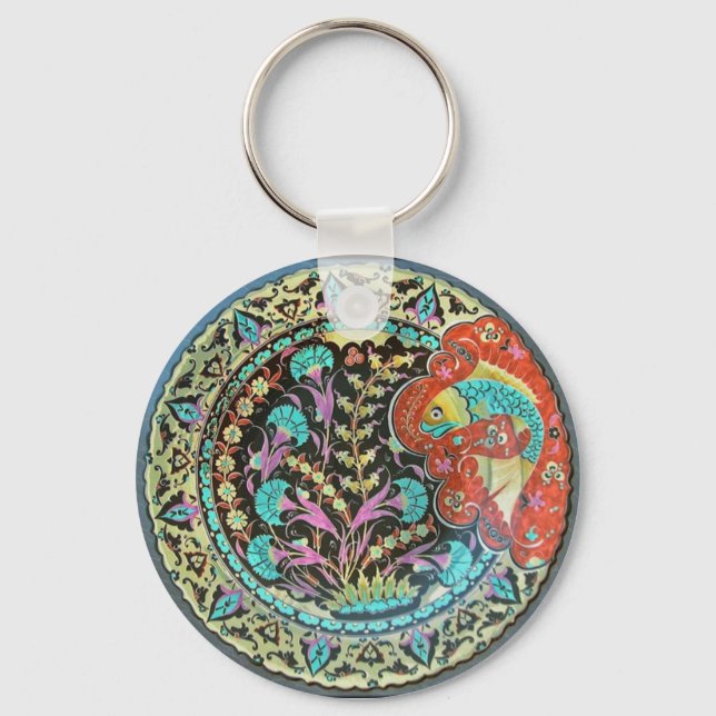 Symbol of Fortune Good Luck Charm Key Ring (Front)