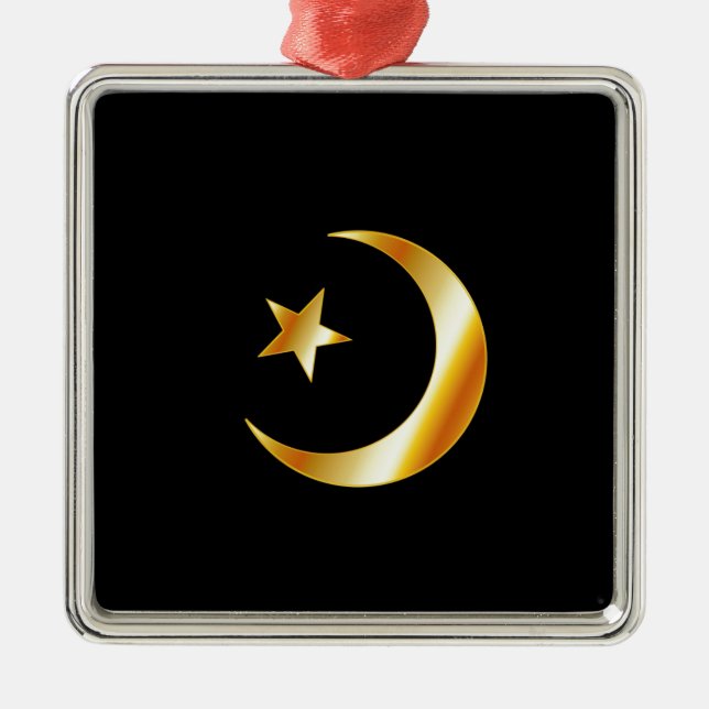 Symbol of Islam religion Metal Tree Decoration (Front)