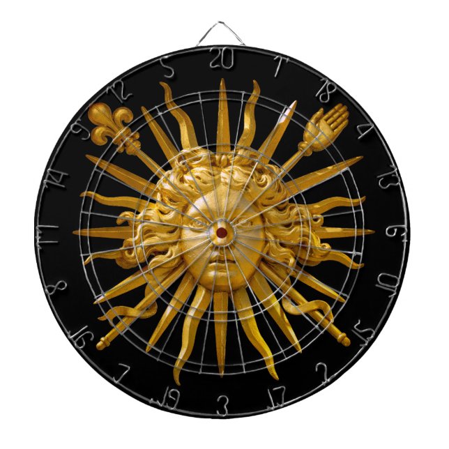 Symbol of Louis XIV the Sun King Dartboard (Front)