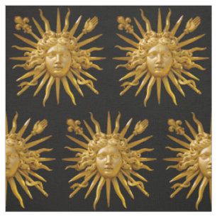Symbol of Louis XIV the Sun King Fabric