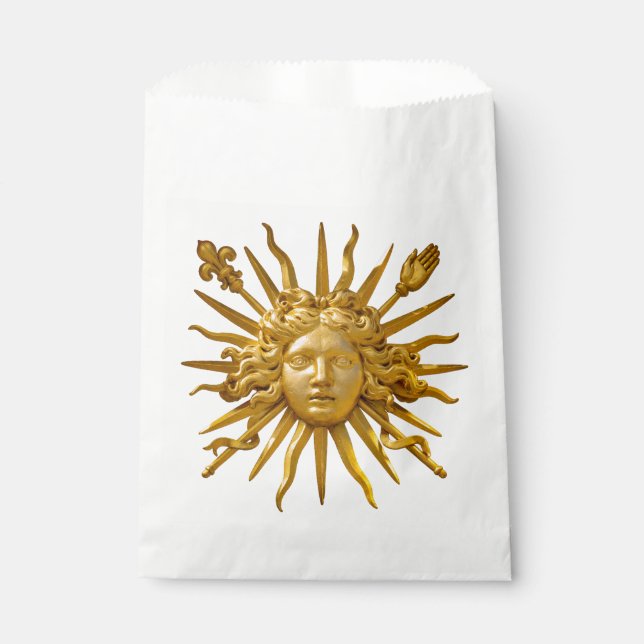 Symbol of Louis XIV the Sun King Favour Bags (Front)