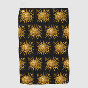 Symbol of Louis XIV the Sun King Golf Towel