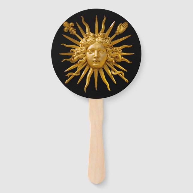 Symbol of Louis XIV the Sun King Hand Fan (Front)