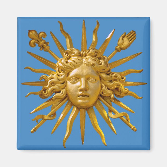 Symbol of Louis XIV the Sun King Magnet (Front)
