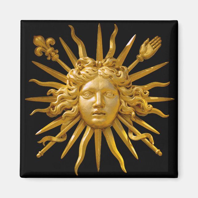 Symbol of Louis XIV the Sun King Magnet (Front)