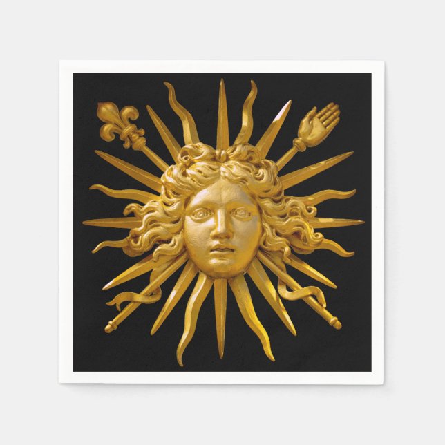 Symbol of Louis XIV the Sun King Napkin (Front)
