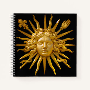 Symbol of Louis XIV the Sun King Notebook