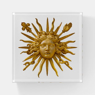 Symbol of Louis XIV the Sun King Paperweight