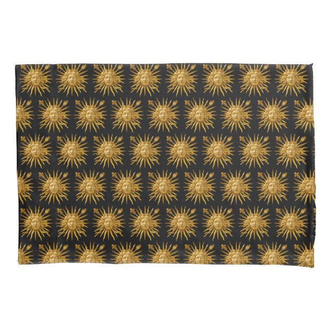 Symbol of Louis XIV the Sun King Pillowcase (Front)