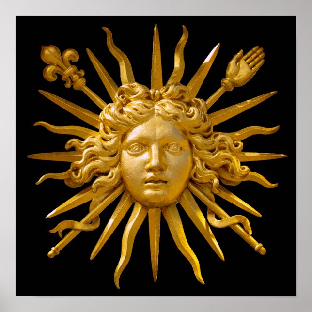 Symbol of Louis XIV the Sun King Poster (Front)